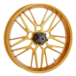 Arlen Ness, llanta Split Spoke 21 x 3.5". Delantera. Oro <span style="color: red;font-size: 0,5em">- PEDIDO ESPECIAL -</span>
