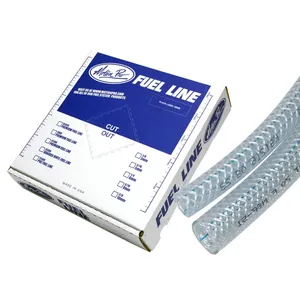 Motion Pro, manguera de combustible trenzada de vinilo. Transparente. 1/4" <span style="color: red;font-size: 0,5em">- PEDIDO ESPECIAL -</span>