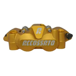 Pinza de freno radial Monoblock derecha Accossato de 108mm. Dorada