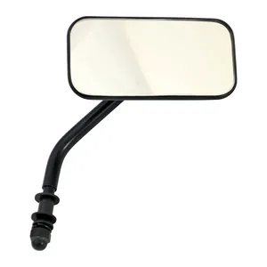 Espejo rectangular pequeño. vástago corto, negro