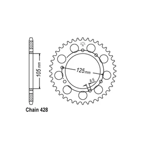 Piñón trasero JT 1134.50