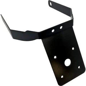 Soporte de matrícula DMP, para montar bajo el guardabarros. Negro <span style="color: red;font-size: 0,5em">- PEDIDO ESPECIAL -</span>