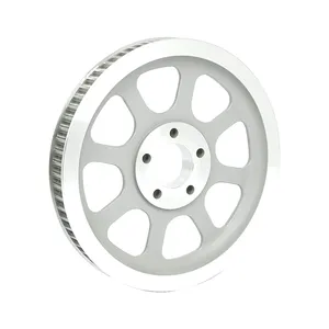 Polea trasera estilo OEM reproducción 70t, correa de 1-1/8". Plateado