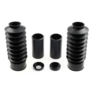 Cult-Werk, kit de cubiertas de horquilla de 6 piezas Mediano. Negro brillante