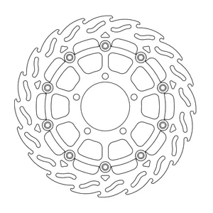 Rotor de freno flotante serie Flame de Moto-Master