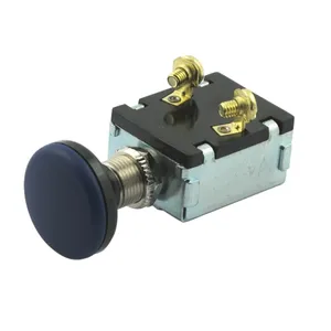 Chris Products, interruptor push-pull. Azul iluminado