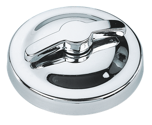 Tapón cromado para depósito de aceite de motocicleta