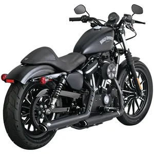 Vance & Hines, silenciadores PCX slip-on Twin slash de 3". Negro