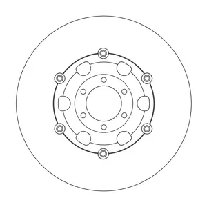 Rotor de freno flotante serie Halo de Moto-Master