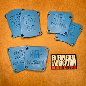 9Finger Fabrication, juego de tapas de orificio de balancín para cárter Evo/Shovel