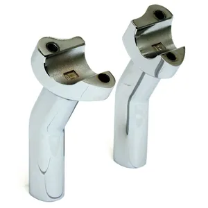 Elevadores estilo OEM con retroceso, sin abrazadera superior. Elevación de 4.5". Cromado