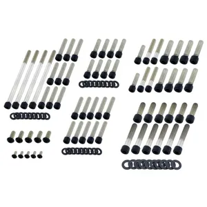 Screws4bikes, kit de pernos de motor. Negro brillante