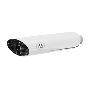 V Performance, silenciadores slip-on Slash Cut de 80mm. Cromado