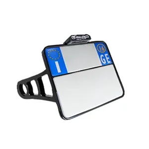 HeinzBikes, soporte lateral para placa de matrícula. Negro <span style="color: red;font-size: 0,5em">- PEDIDO ESPECIAL -</span>