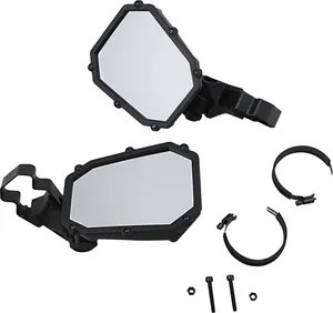 Espejo retrovisor Elite negro para motocicleta custom