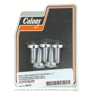 Colony, juego de pernos para rotor de freno delantero/trasero. Cabeza botón Torx