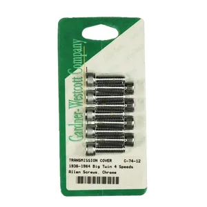 GW, kit de tornillos para la tapa lateral de la transmisión. Cabeza Allen cromada