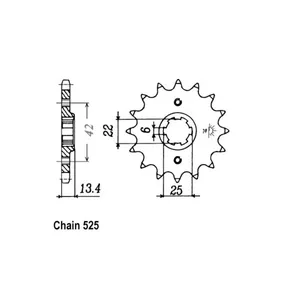 Piñón delantero JT 291.17