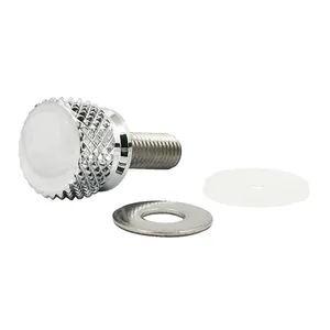 Kit de tornillos de mariposa para asiento. Estriado. Cromo