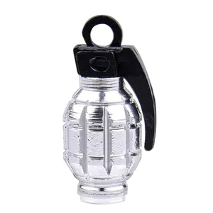 Trik Topz, tapas de válvula Hand Grenade. Cromado <span style="color: red;font-size: 0,5em">- PEDIDO ESPECIAL -</span>