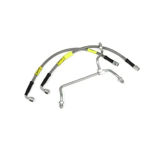 Manguera de freno MCS by Goodridge delantera, acero inoxidable con recubrimiento transparente <span style="color: red;font-size: 0,5em">- PEDIDO ESPECIAL -</span>