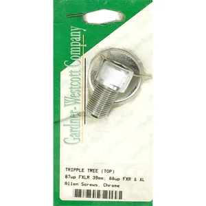 GW, kit de tornillos de vástago de horquilla XL Dyna 88-up. Cromado
