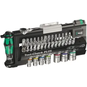 Wera tool-check plus imperial accionamiento de 1/4" - Tallas US