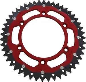 Corona - Piñón doble MSE 48 rojo