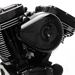 Kit de filtro de aire S&S Stealth, negro en forma de lágrima