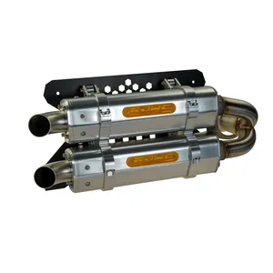 Silenciador Slip-On de aluminio APX - Escape doble