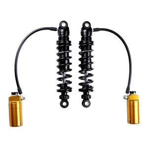 Ohlins, amortiguadores traseros STX36 Blackline. Depósito dorado. 12"