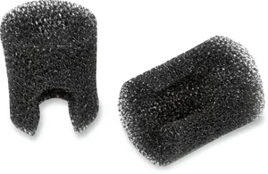Pieza de espuma negra para estribera de motocicleta vista lateral
