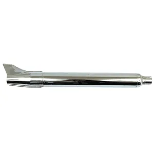 Silencioso Fishtail cromado de 33 pulgadas estilo OEM para Harley-Davidson 1958-1966