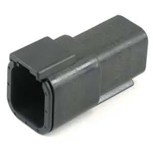 NAMZ, conector Deutsch DTM. Negro, hembra, 6 pines