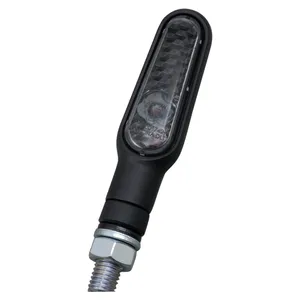 Daytona, juego de intermitentes LED mini D-Light. Negro, lente ahumado