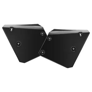 C-Racer, placas de número delanteras. Negro