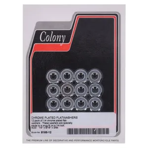 Colony, Arandelas planas 1/4" Cromadas