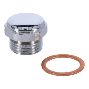 Paughco, tapón de distribución/drenaje. Estilo OEM Allen. Cromado