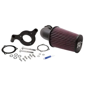 K&N, Kit de filtro de aire de alto rendimiento Aircharger. Negro
