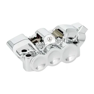 Arlen Ness, pinza radial mono-bloque de 6 pistones. Derecha. Cromado