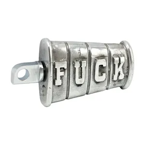 Wannabe Choppers, pedal de arranque 'Fuck'. Aluminio fundido