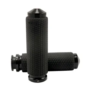 Empuñaduras Avon de espuma viscoelástica anodizadas en negro, grandes <span style="color: red;font-size: 0,5em">- PEDIDO ESPECIAL -</span>