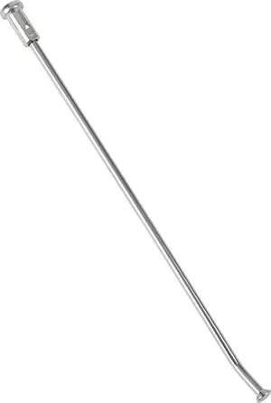 Par de radios de acero cromados brillantes para rueda de motocicleta