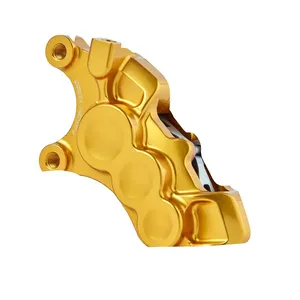 Arlen Ness. Pinza de freno de orificio diferencial 6-p L/D. Dorado