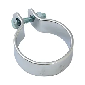 Abrazadera media para silenciador 1-3/4" cromada