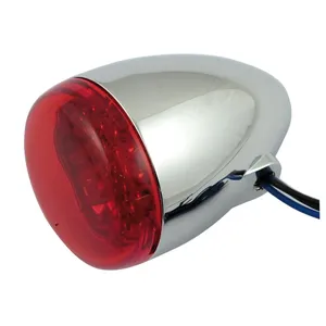 Chris Products, intermitentes LED Bullet. Rojo. Lente roja