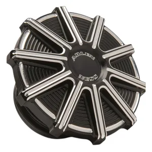 Arlen Ness, tapa de gasolina 10-Gauge. Negro CC