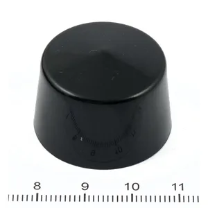 Tapas de pernos de presión Smoothtopps para pernos/tuercas hexagonales de 15/16". Negro