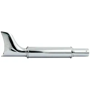 Silenciador clásico fishtail universal 20" largo cromado