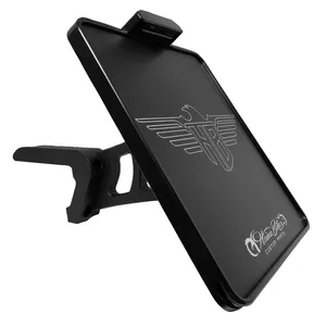 HeinzBikes, soporte lateral para matrícula. Negro